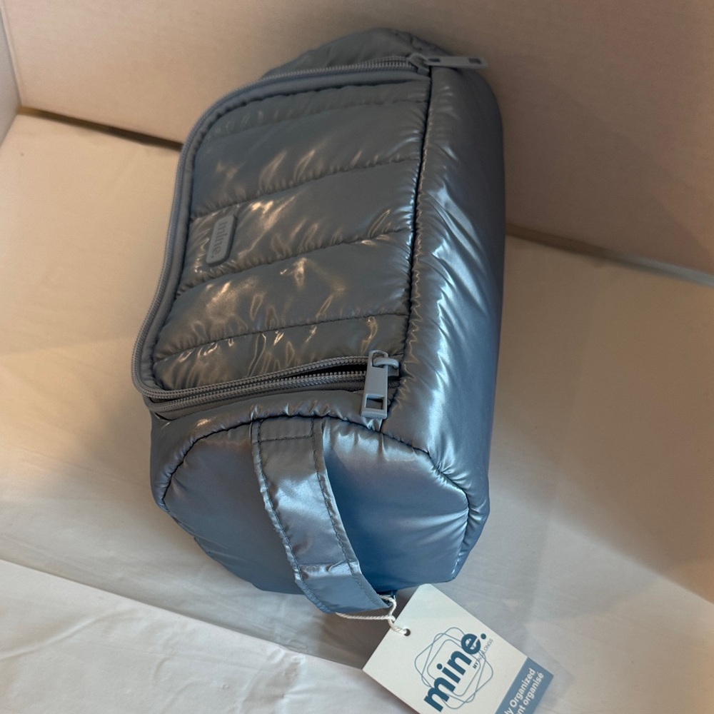 mine Metallic Gray Cosmetic Travel Pouch - Picture 3 of 3